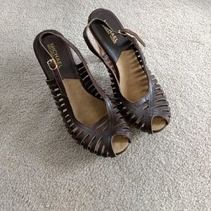 Michael Kors sling back heels size 8